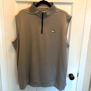 Men’s XL Master’s Sleeveless Grey Pullover with Logo
